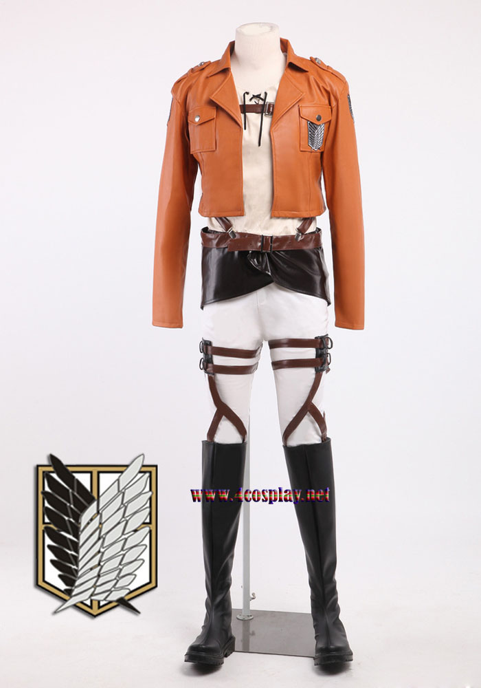 Attack on Titan Recon Corps Eren Jaeger Cosplay Costume