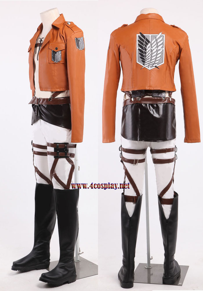 Attack on Titan Recon Corps Eren Jaeger Cosplay Costume