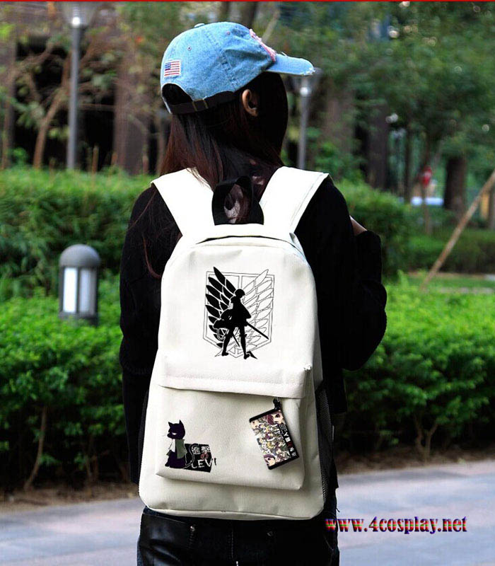 Attack on Titan Backpack Shingeki no Kyojin Canvas Bag