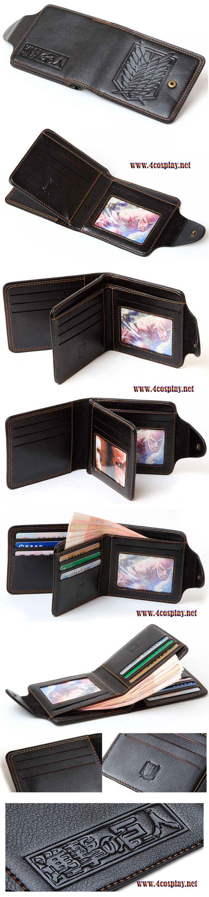 Attack on Titan Purse Shingeki no Kyojin PU Wallet