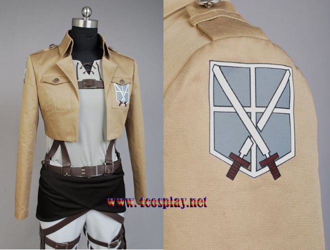 Attack on Titan Shingeki no Kyojin Eren Jaeger Cosplay Costume