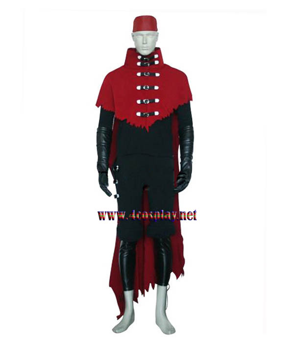 Final Fantasy VII 7 Vincent Valentine Cosplay Costume Outfit