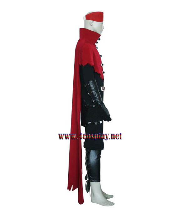 Final Fantasy VII 7 Vincent Valentine Cosplay Costume Outfit