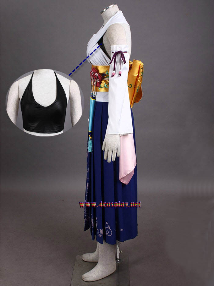 Final Fantasy Ten Yuna Cosplay Costume Outfit Halloween Cosplay Suit