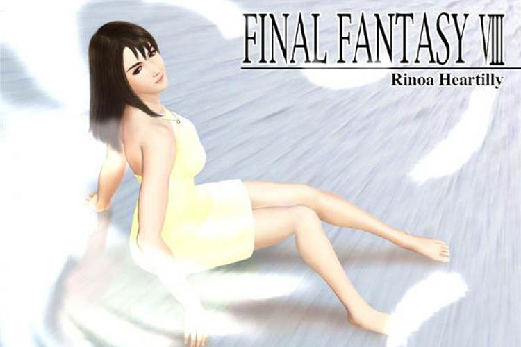 Final Fantasy VIII Rinoa Cosplay Costume White Dress Costume