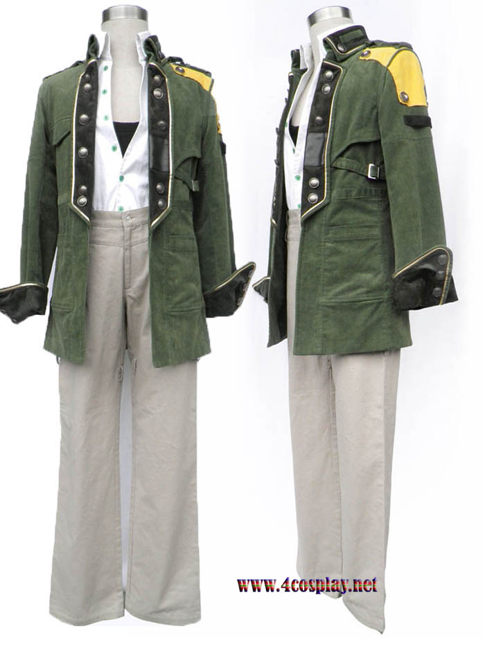 Final Fantasy XIII FF13 Sazh Katzroy Cosplay Costume