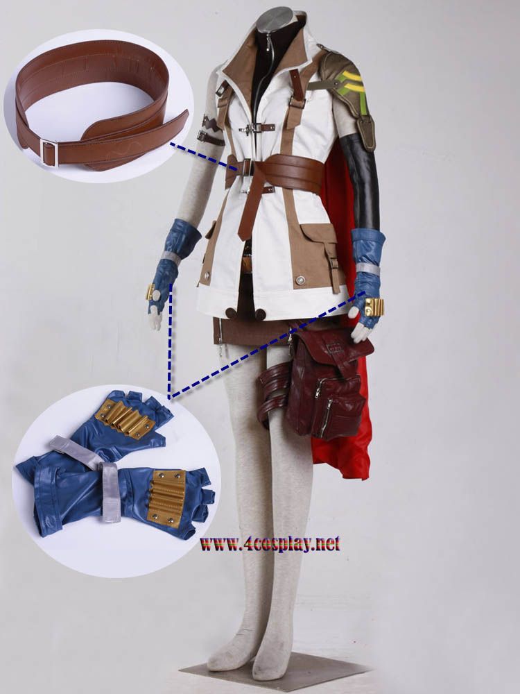 Final Fantasy XIII Lightning Eclair Farron Cosplay Costume Outfit