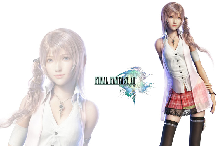 Final Fantasy XIII Serah Farron Cosplay Costume Outfit Dress
