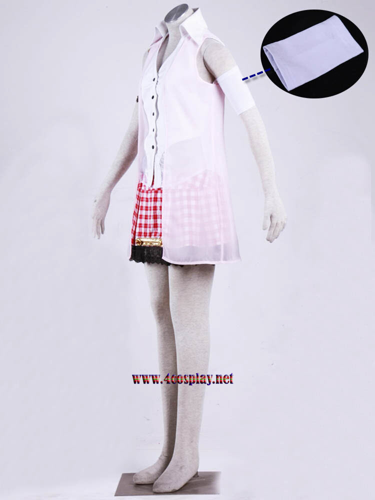 Final Fantasy XIII Serah Farron Cosplay Costume Outfit Dress