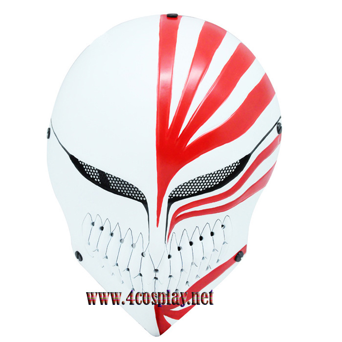 GRP Mask Anime Bleach Mask Kurosaki ichigo Cosplay Mask Glass Fiber Reinforced Plastics Mask