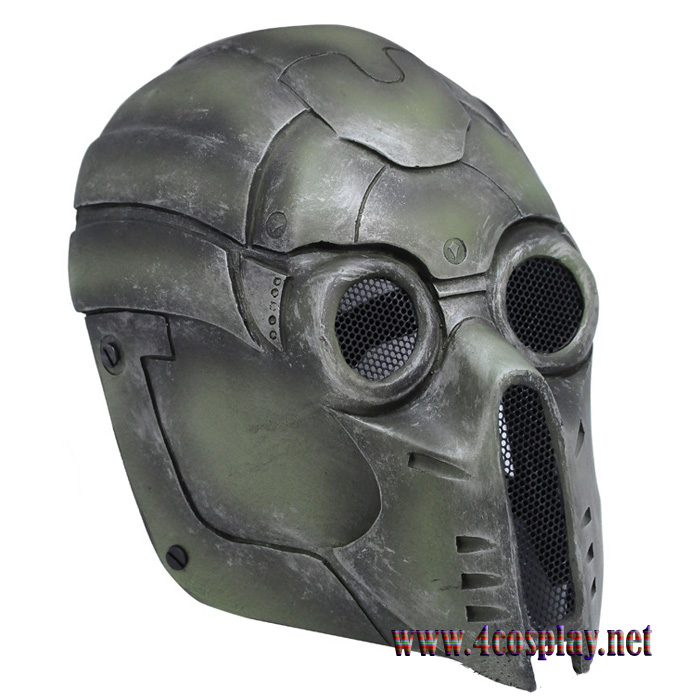 GRP Mask CS Protective Mask Green Strange Mask Glass Fiber Reinforced Plastics Mask