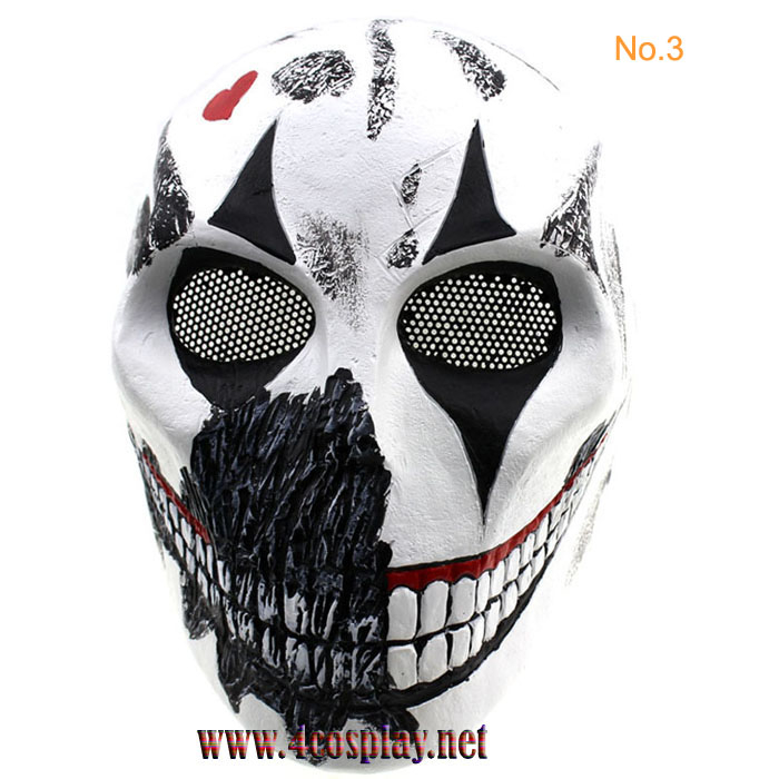 GRP Mask CS Protective Mask Horror Clown Mask Glass Fiber Reinforced Plastics Mask