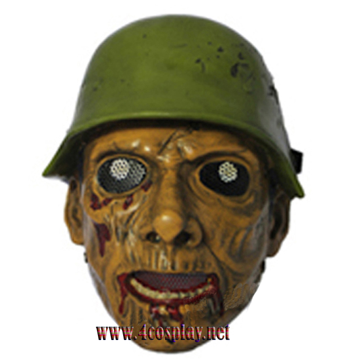 GRP Mask CS Protective Mask World War II Soldiers Zombie Mask Glass Fiber Reinforced Plastics Mask