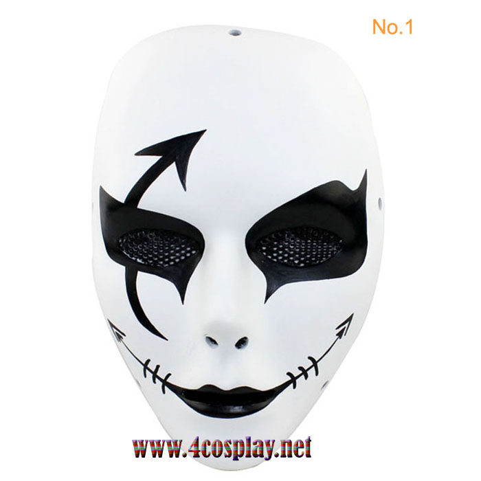 GRP Mask Dance MelbourneShuffle Cosplay Mask CS Mask Glass Fiber Reinforced Plastics Mask