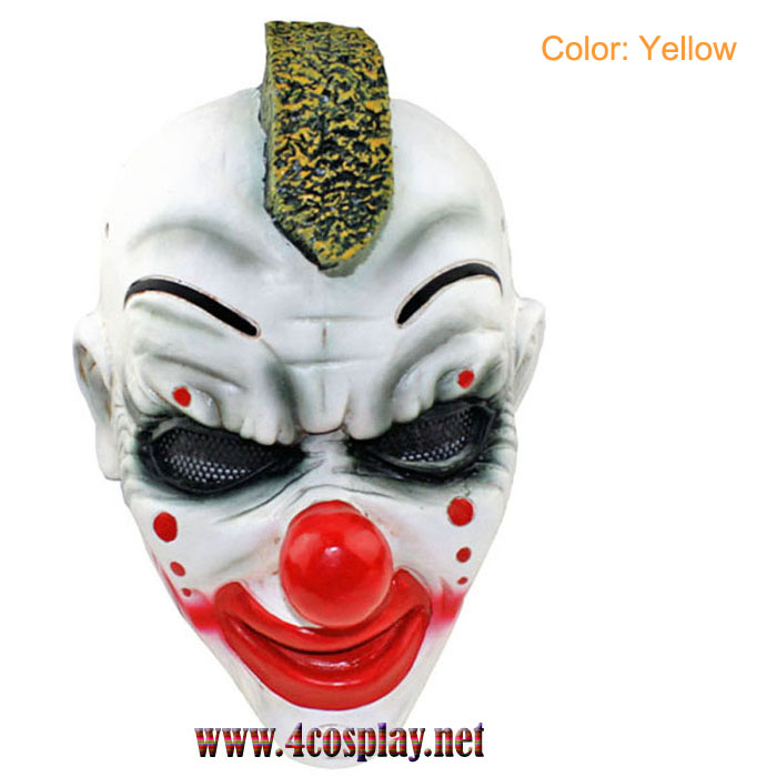 GRP Mask Heavy Metal Band Slipknot Clown Mask Percussion Shawn Crahan Cosplay Mask Glass Fiber Reinforced Plastics Mask