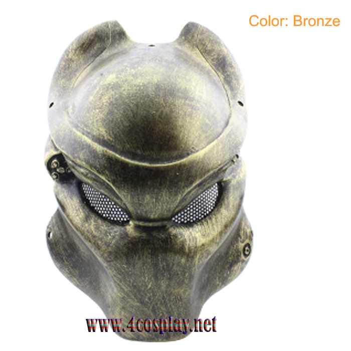 GRP Mask Movie Alien VS Predator Horror Mask Predator Cosplay Mask Glass Fiber Reinforced Plastics Mask