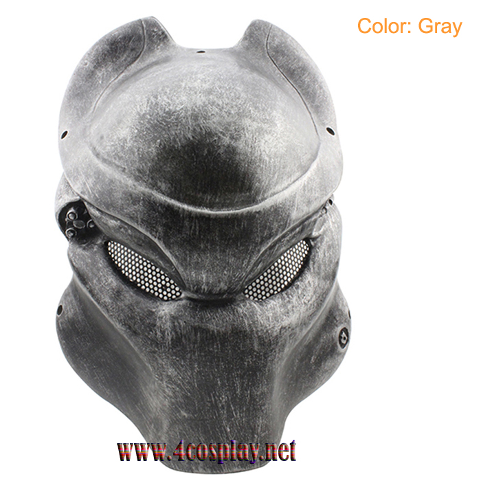 GRP Mask Movie Alien VS Predator Horror Mask Predator Cosplay Mask Glass Fiber Reinforced Plastics Mask