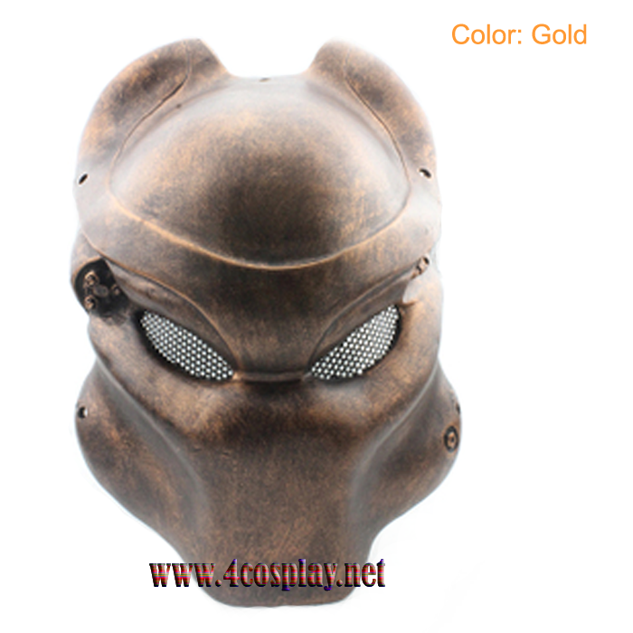 GRP Mask Movie Alien VS Predator Horror Mask Predator Cosplay Mask Glass Fiber Reinforced Plastics Mask