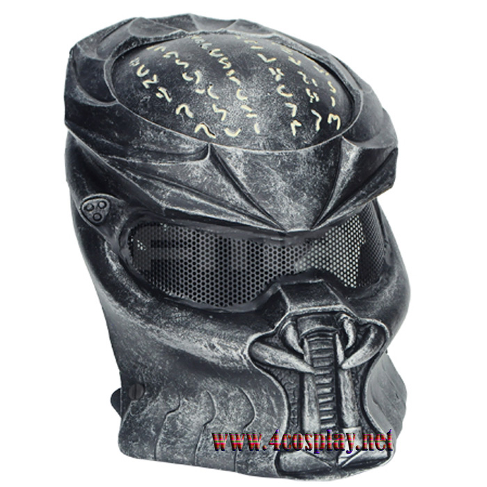 GRP Mask Movie Alien VS Predator Horror Mask Predator Warrior Cosplay Mask Glass Fiber Reinforced Plastics Mask