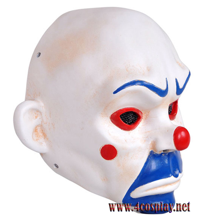 GRP Mask Movie Batman Dark Knight Cosplay Mask Clown Robbers Mask Glass Fiber Reinforced Plastics Mask