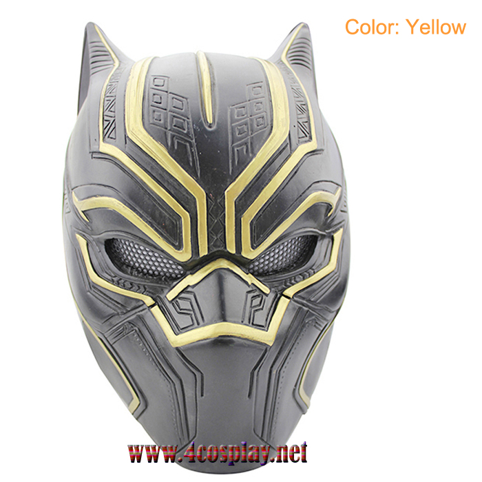 GRP Mask Movie Captain America 3 Mask The Black Panther Cosplay Mask Glass Fiber Reinforced Plastics Mask