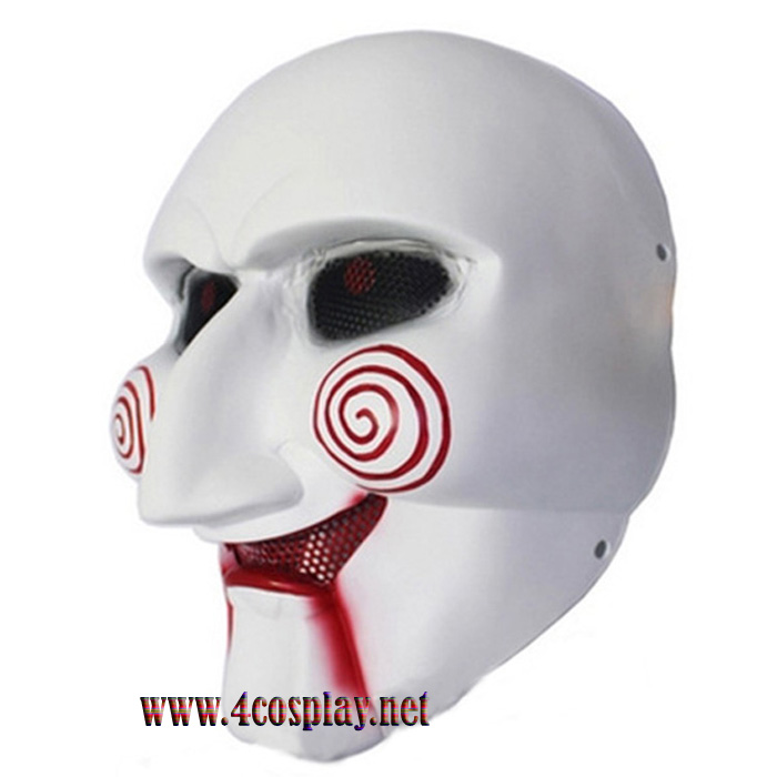 GRP Mask Movie Saw Cosplay Mask Scary Billy Horror Mask Glass Fiber Reinforced Plastics Mask