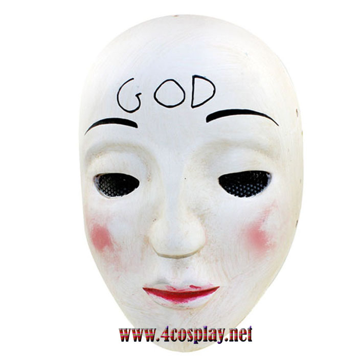 GRP Mask Movie The Purge Anarchy Mask God Mask Cross Mask Smile Mask Glass Fiber Reinforced Plastics Mask