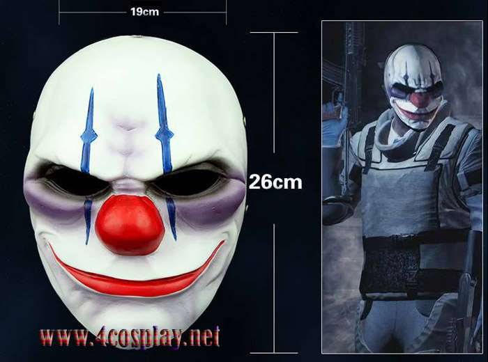 Game Payday 2 Mask The Robbers Dallas/Wolf/Chains/Hoxton Cosplay Mask Glass Fiber Reinforced Plastics Mask