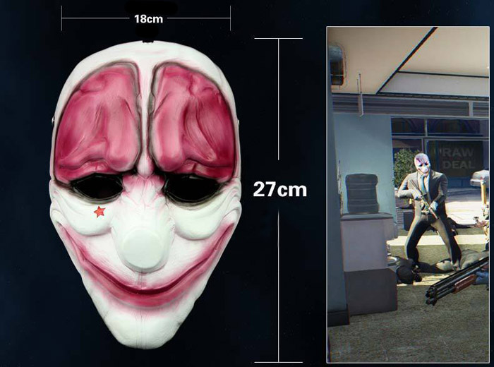 Game Payday 2 Mask The Robbers Dallas/Wolf/Chains/Hoxton Cosplay Mask