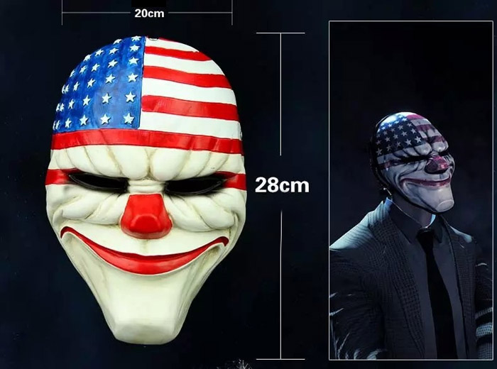 Game Payday 2 Mask The Robbers Dallas/Wolf/Chains/Hoxton Cosplay Mask