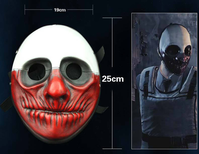 Game Payday 2 Mask The Robbers Dallas/Wolf/Chains/Hoxton Cosplay Mask