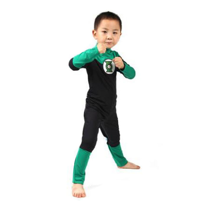 Green Lantern Cosplay Costume Leotard Kid