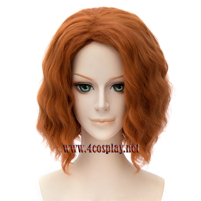 Mavel Movie Avengers 2 Age of Ultron Black Widow Orange Wig 