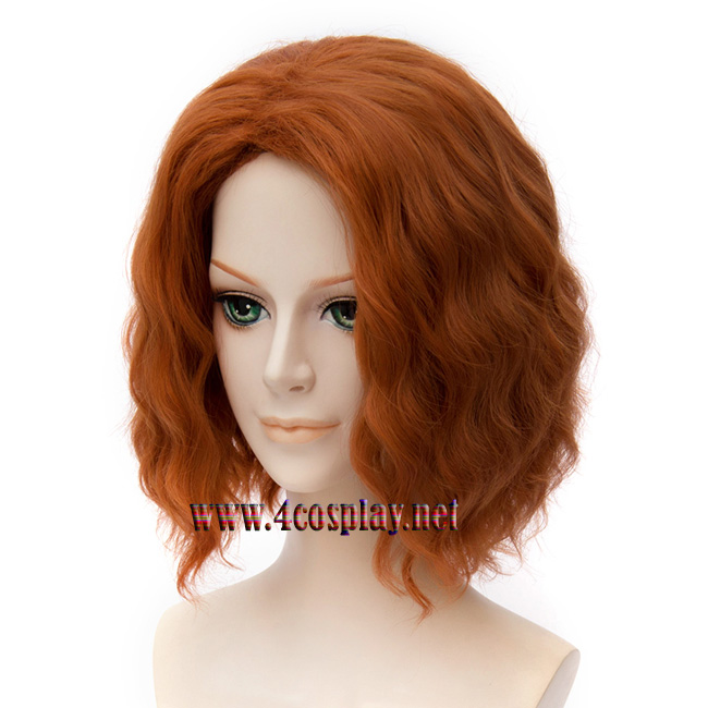 Mavel Movie Avengers 2 Age of Ultron Black Widow Orange Wig 