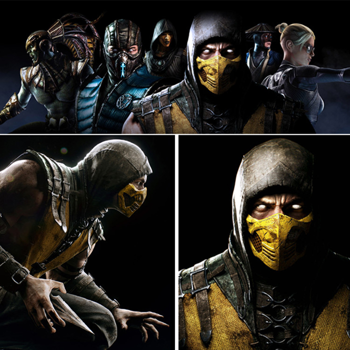Mortal Kombat Cosplay Mask Scorpion Mask