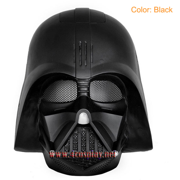 GRP Mask Movie Star Wars Mask Black Warrior Darth Vader Anakin Skywalker Cosplay Mask Glass Fiber Reinforced Plastics Mask