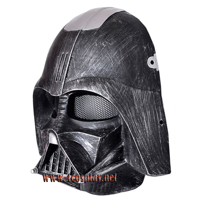 GRP Mask Movie Star Wars Mask Black Warrior Darth Vader Anakin Skywalker Cosplay Mask Glass Fiber Reinforced Plastics Mask
