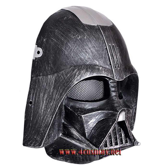 GRP Mask Movie Star Wars Mask Black Warrior Darth Vader Anakin Skywalker Cosplay Mask Glass Fiber Reinforced Plastics Mask