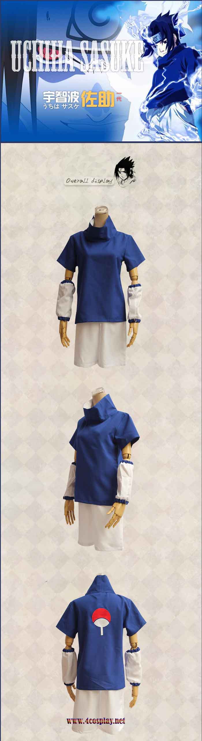 Naruto Uchiha Sasuke Cosplay Costume