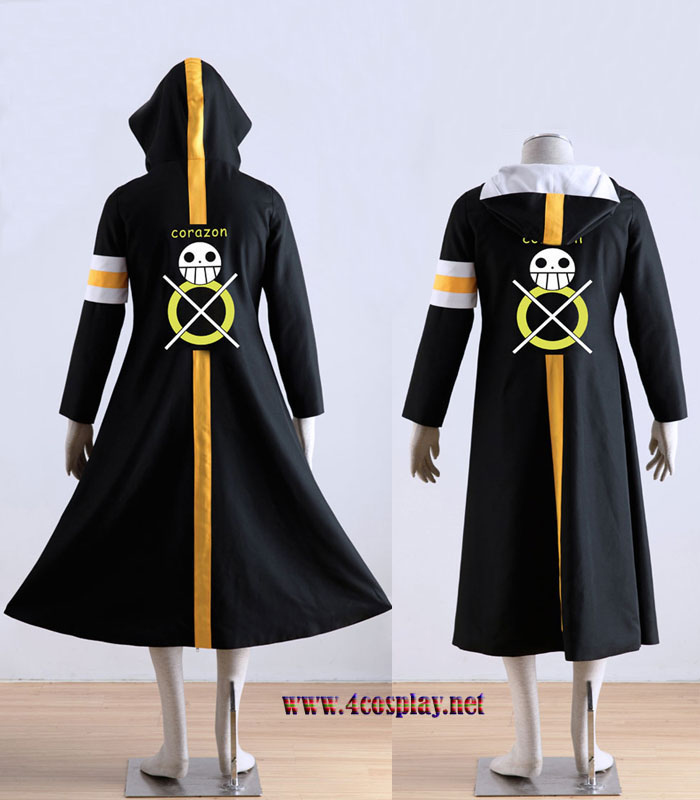 One Piece Seven Warlords of the Sea Surgeon of Death Trafalgar Law Overcoat Cosplay Costume