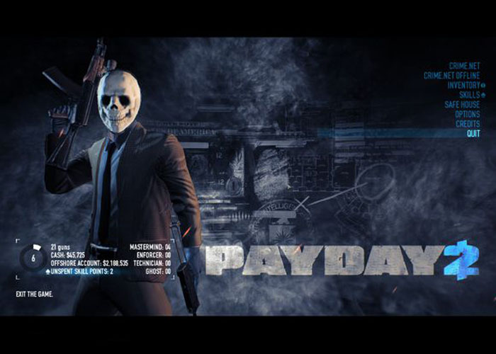 Payday 2 Horror Mask Skull Cosplay Mask Halloween Horror Mask