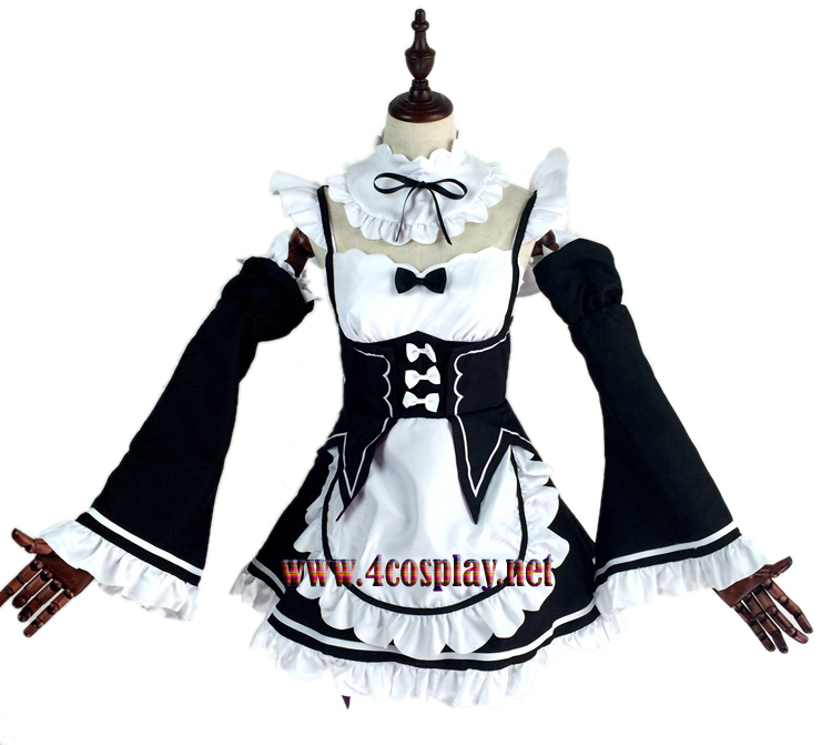 Re：Life in a different world from zero Cosplay Costume ラム Ram Costume Maid Clothing