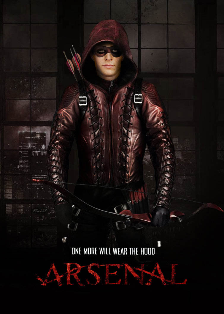 Red Arrow Roy Harper Cosplay Costume Arsenal Red Coat Outfit Uniform