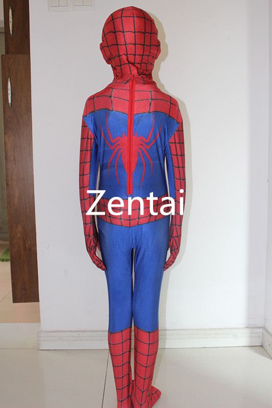 Marvel Spider-Man Kids Costume - Integrated Zentai Suit With Mask, X-Small