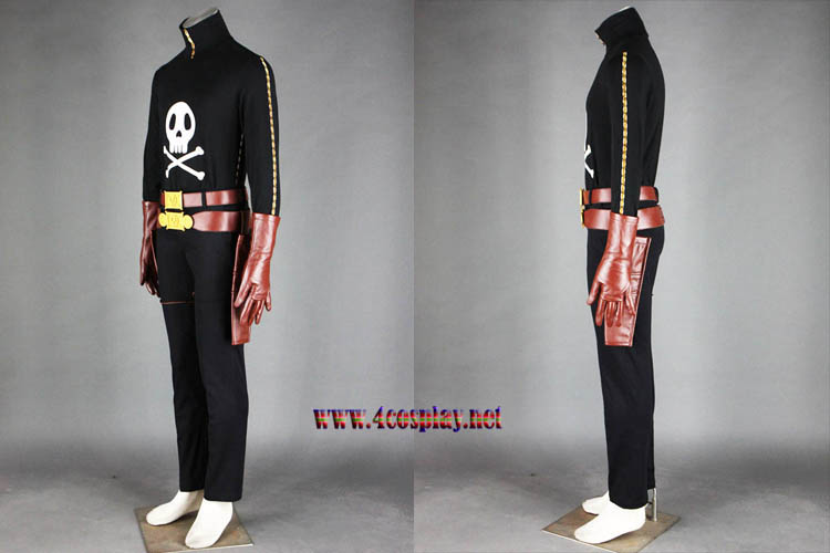 Anime Space Pirate Captain Harlock Cosplay Costume Outfit