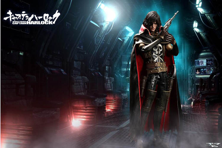 Anime Space Pirate Captain Harlock Cosplay Costume Outfit