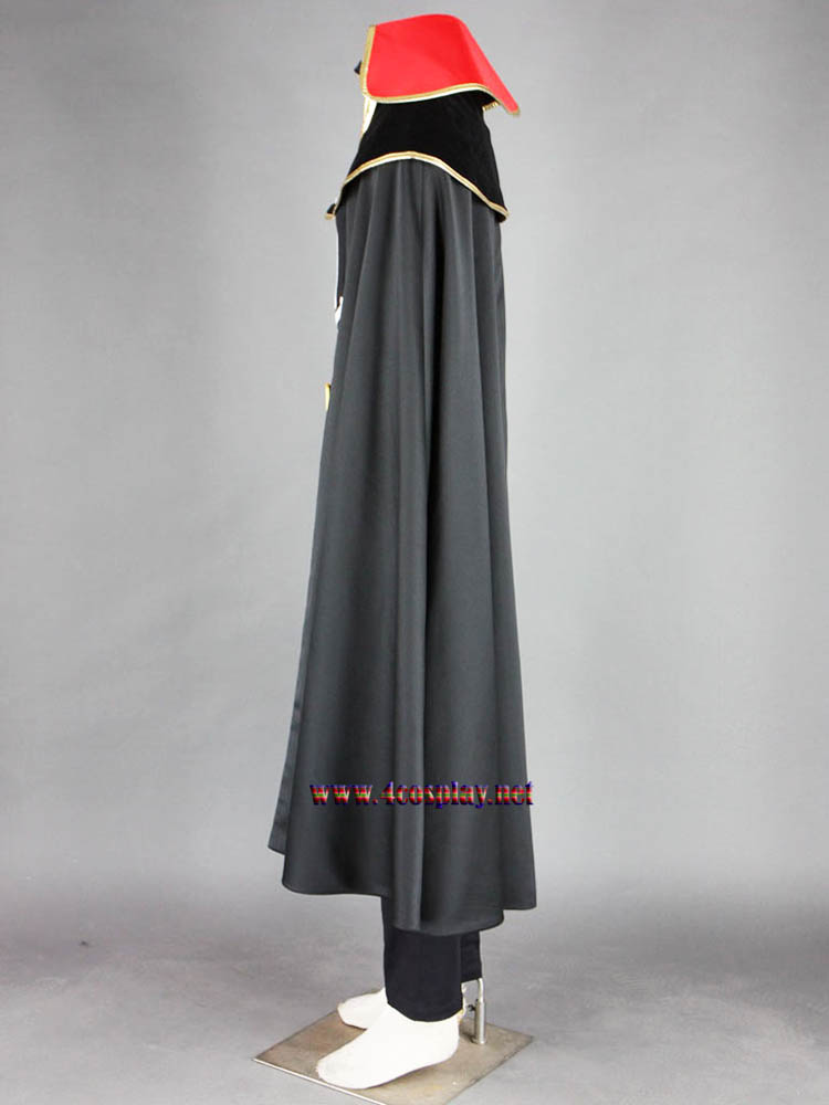 Anime Space Pirate Captain Harlock Cosplay Costume Outfit