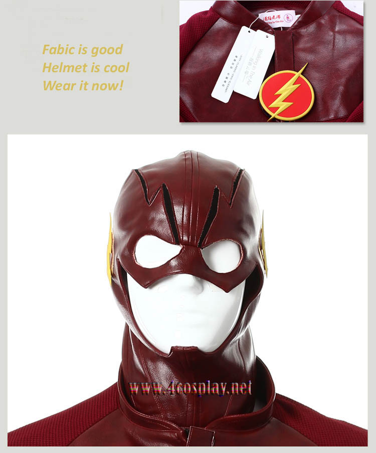 The Flash Cosplay Costume Flashman Outfit Red Battleframe Uniform