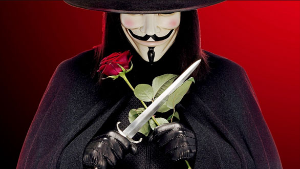 V for Vendetta Mask Guy Fawkes Anonymoous Halloween Mask